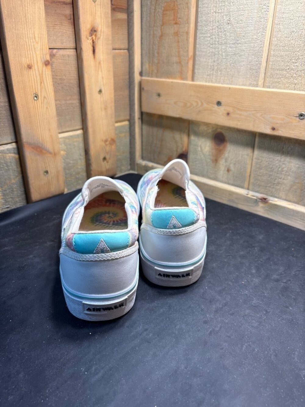 Airwalk WARIDE-J Womens Tie Dye Checker Platform Shoes Size US 9 UK 7 EU 40 - Picture 3 of 7